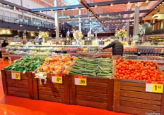 The Loblaws visited in Downton Toronto had a huge fresh produce section with a very wide selection of fruit and vegetables sourced from around the world.